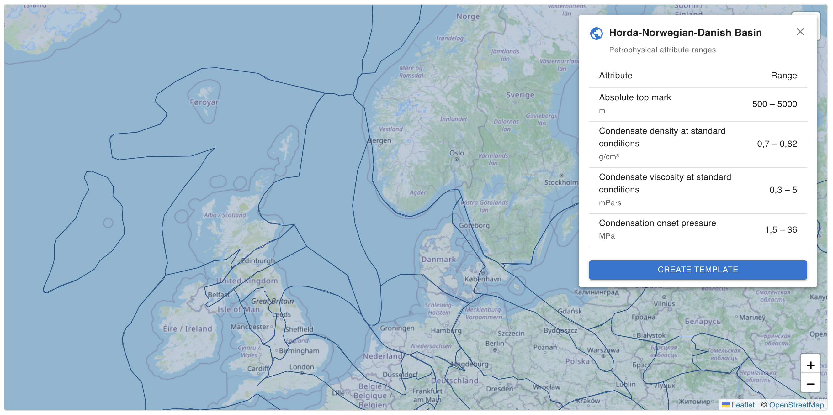 Basin-level petrophysical ranges from open databases