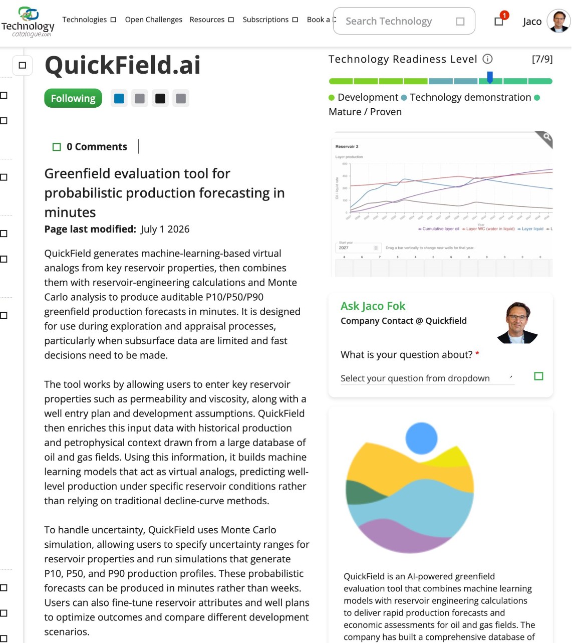 QuickField Technology Catalogue document preview